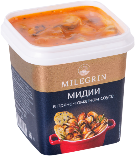 

Мидии Milegrin в пряно-томатном соусе 285 г, Россия