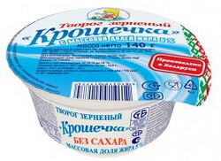 Творог зерн. со сливками Крошечка 5% «Минская марка» п/ст. ст. 140г