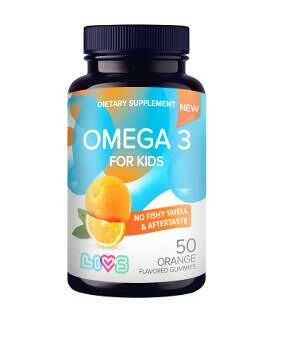 Livs омега-3 для детей со вкусом апельсина 50 шт