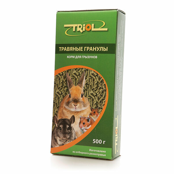 Корм для грызунов травяные гранулы ТМ Triol (Триол)