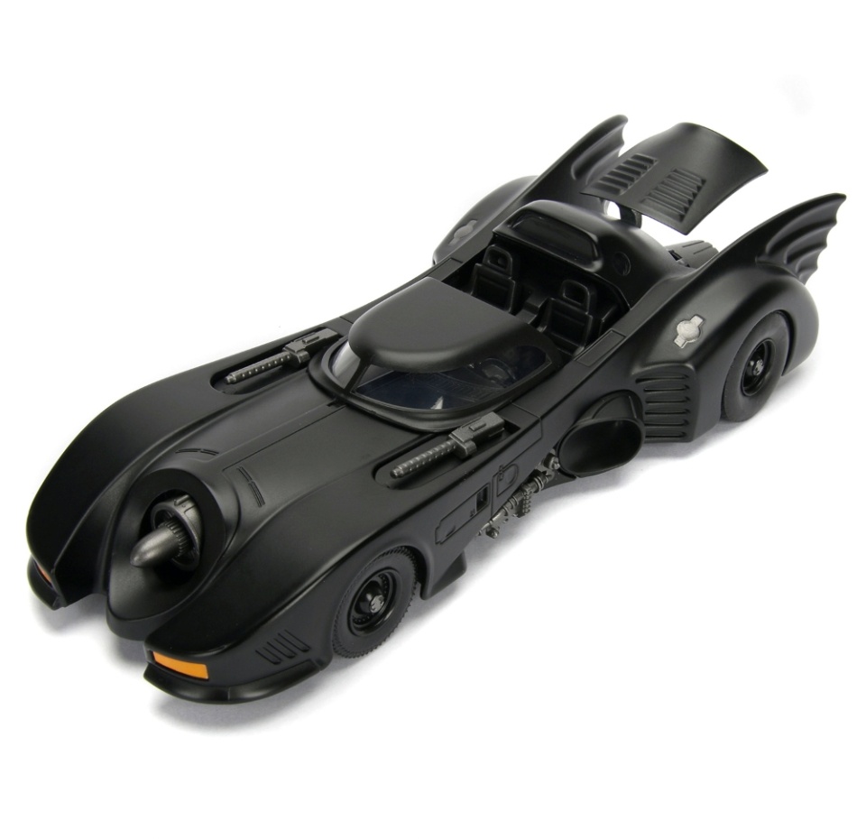 

Набор: машинка с фигуркой Batmobile 2.75" 1989 Batmobile W/Batman Figure, Jada Toys, 1:24, Китай