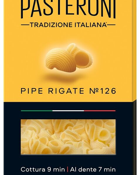 Макароны Pasteroni Pipe rigate №126 400г