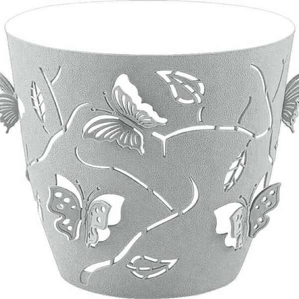 Горшок для цветов Plast Team Butterflies 22.5см 5.3л