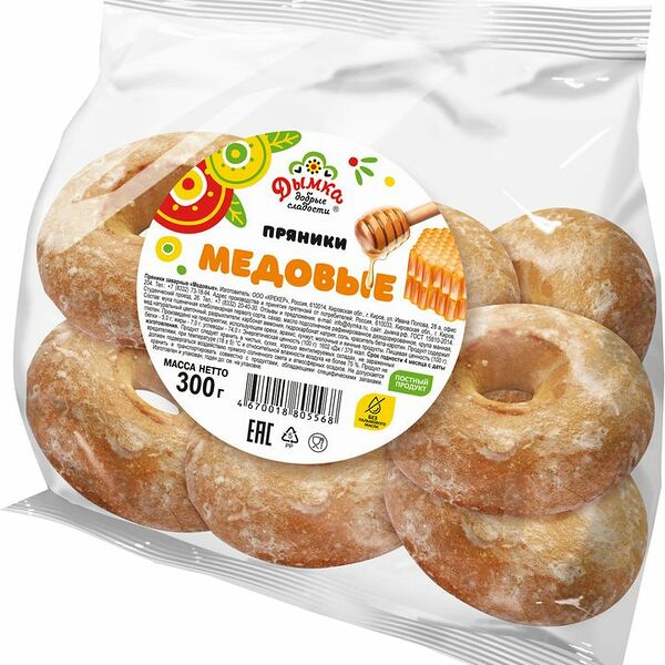 Пряники Дымка Медовые заварные 300г