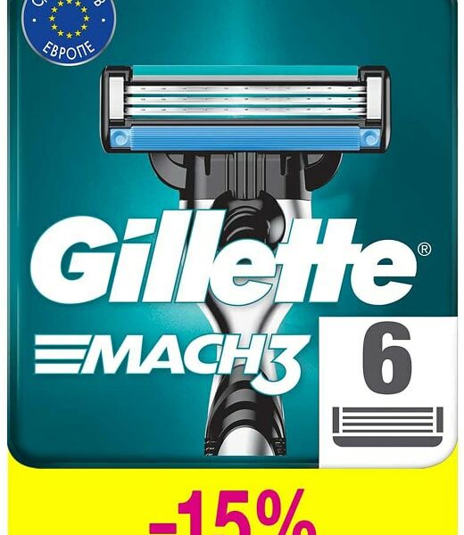 Кассеты для бритья Gillette Mach3 6шт