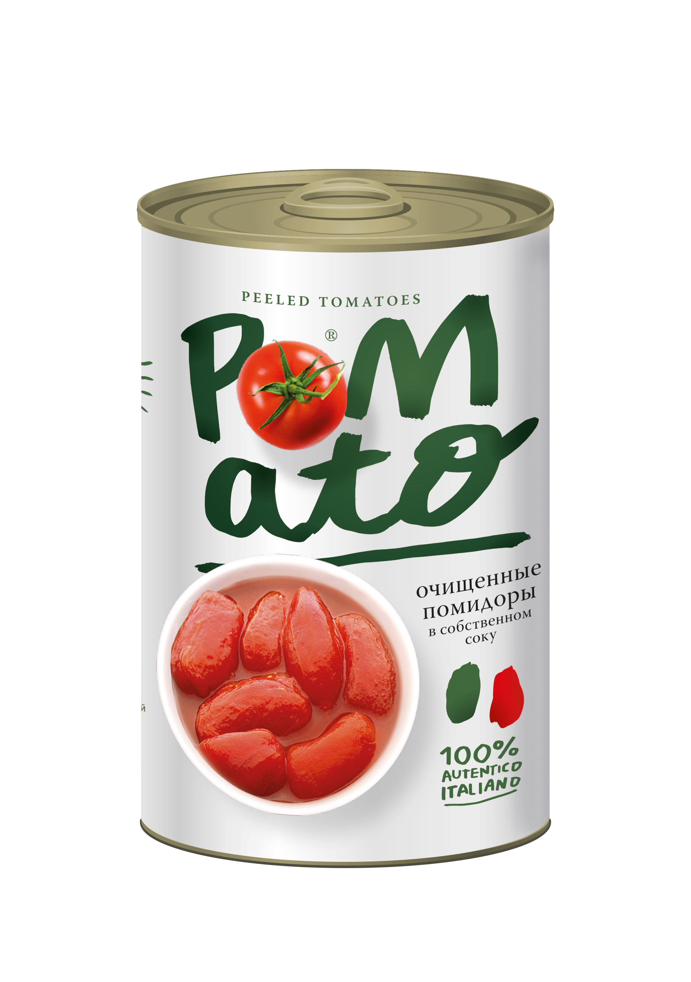 

Помидоры Pomato очищенные в собственном соку 400 г