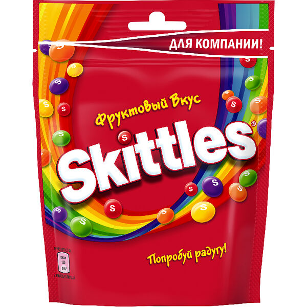 Драже Skittles Фруктовый вкус 140г