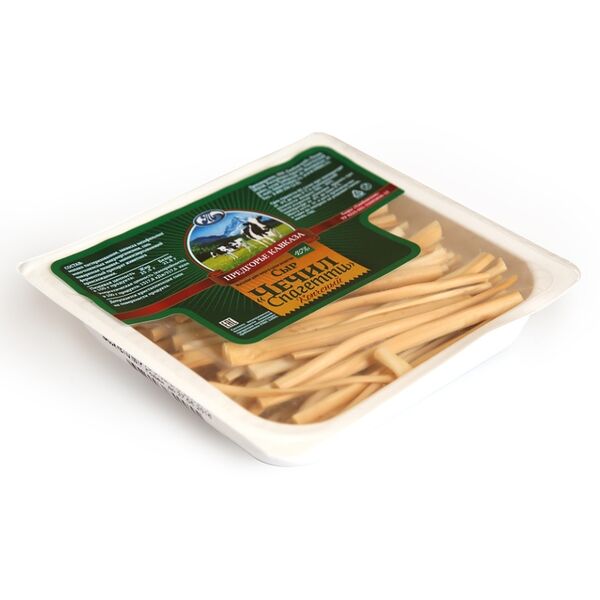 Сыр копченый ПРЕДГОРЬЕ КАВКАЗА Чечил Спагетти 45%, без змж, в/у, 100 г