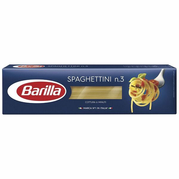 Макаронные изделия Barilla Spaghettini n.3 из твёрдых сортов пшеницы, 450г