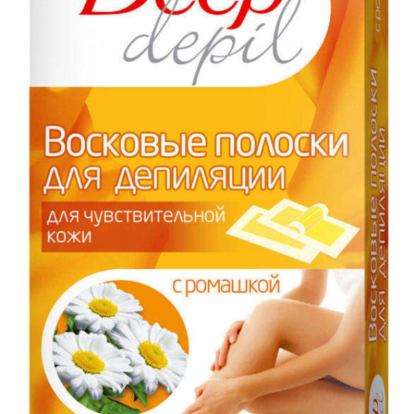 Восковые полоски для депиляции Floresan Ромашка для чувствительной кожи 20 шт