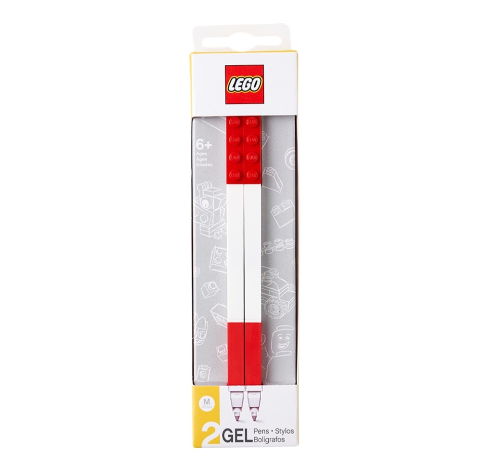 

Набор гелевых ручек Lego красные, 2шт