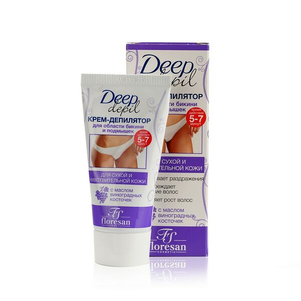Крем-депилятор для области бикини и подмышек Floresan для сухой и чувствительной кожи