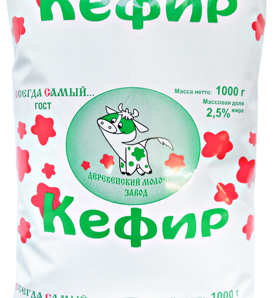 Кефир Деревенский молочный завод 2.5%, 1 кг