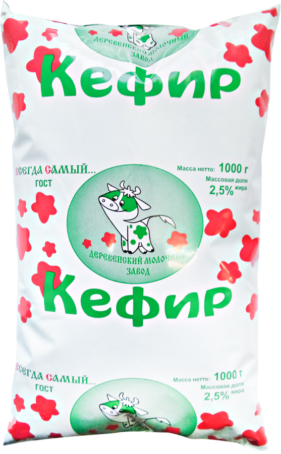 

Кефир Деревенский молочный завод 2.5%, 1 кг