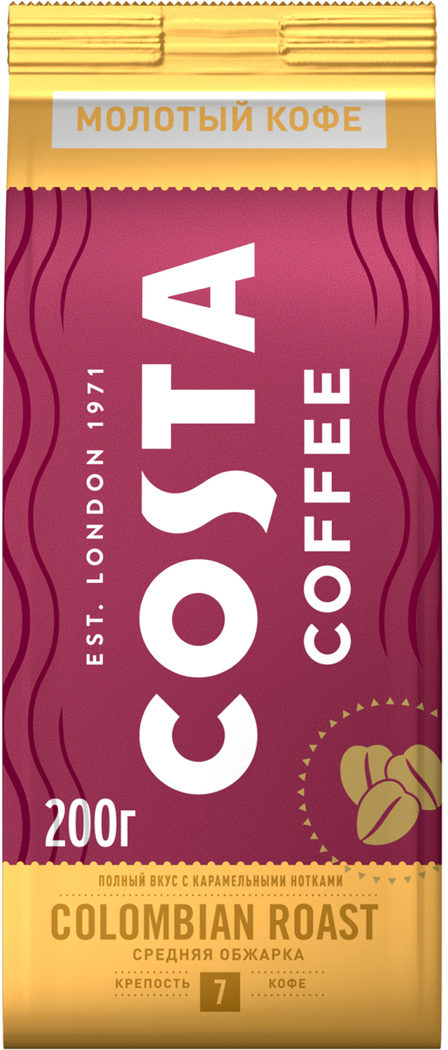 

Кофе молотый Costa Coffee Сolombian Roast