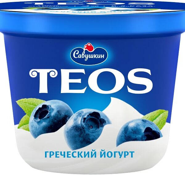 Йогурт Teos Греческий Черника 2% 250г
