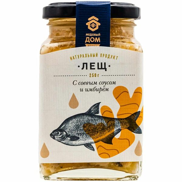 Лещ с соевым соусом и имбирём, 250г