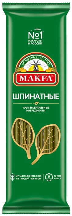 

Макаронные изделия Makfa спагетти со шпинатом 500 г