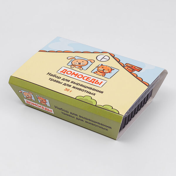 Набор для выращивания травы для кошек, собак, грызунов и птиц, 30 гр.