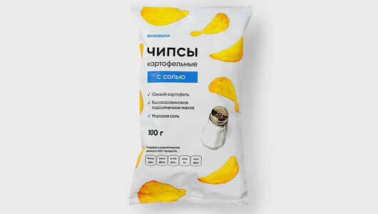 Чипсы картофельные Пакет картошки с солью