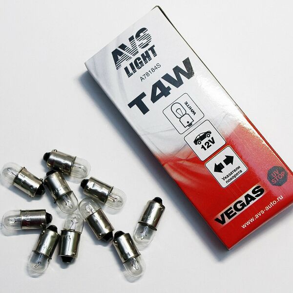 Лампы AVS Vegas BL068, для приборной панели и освещения салона авто, 10шт