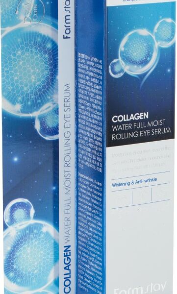 Cыворотка для кожи вокруг глаз FarmStay Collagen water full moist rolling eye serum 25мл