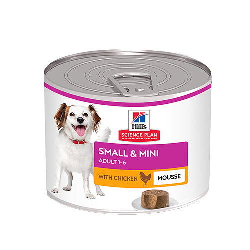 Влажный корм для собак мелких пород Hill's Science Small & Mini Adult нежный мусс с курицей 200г