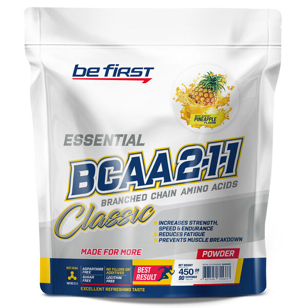 Be First BCAA 2:1:1 Classic Powder 450 г ананас