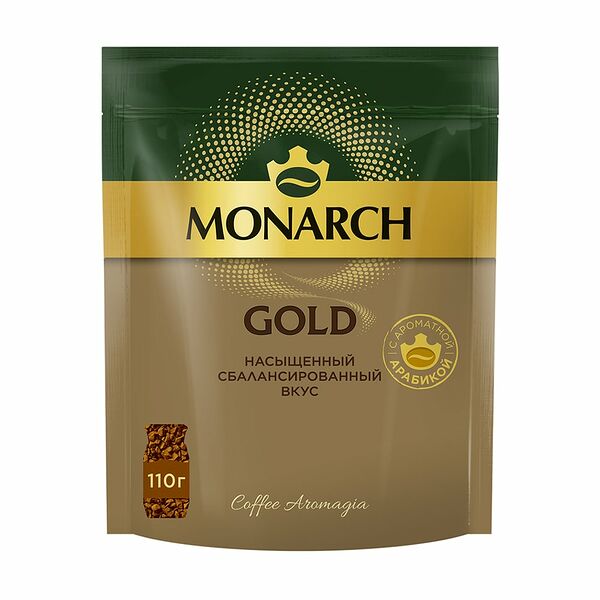 Кофе натуральный растворимый, MONARCH GOLD, 110 г