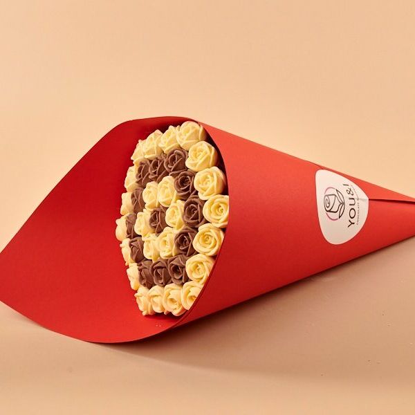 37 шоколадных роз в букете you&i (БМ(м)_к))