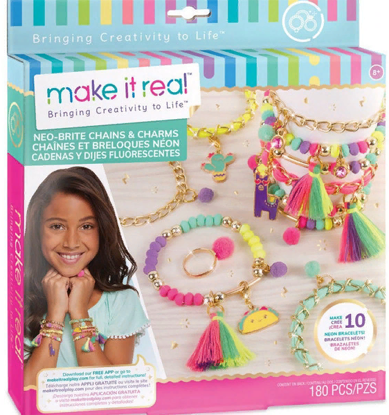 Набор для творчества MAKE IT REAL Украшение Neo-Brite Chains & Charm (1211566)