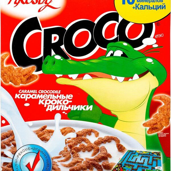 Готовый завтрак Krosby крокодильчики карамельные