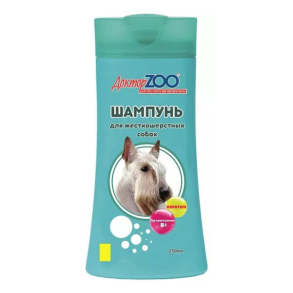 Доктор ZOO Шампунь 250мл для жесткошерстных собак