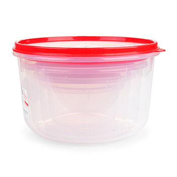 Контейнера круглые Cosmoplast (0,5л+1л+1,5л+3л) Cosmoplast S.p.A. набор 4 штуки