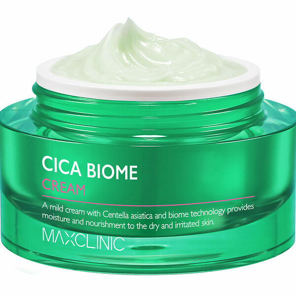 MAXCLINIC Cica Biome Cream Увлажняющий крем для сухой и чувствительной кожи лица с Центеллой, 50 мл