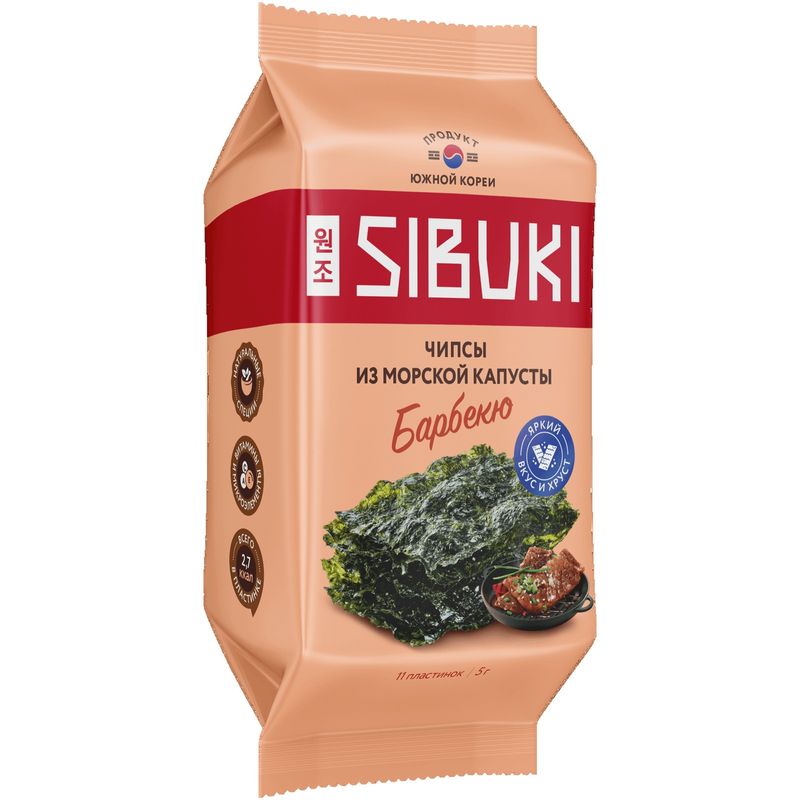 

Чипсы SIBUKI Барбекю из морской капусты 5г