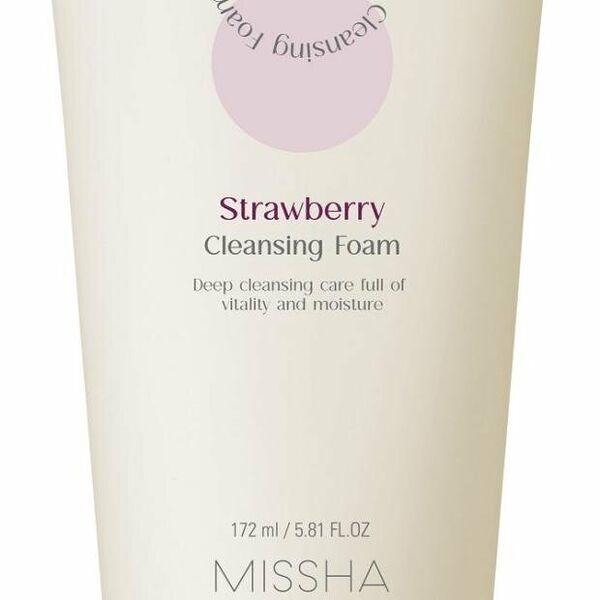 Пенка для умывания Missha creamy latte с экстрактом клубники