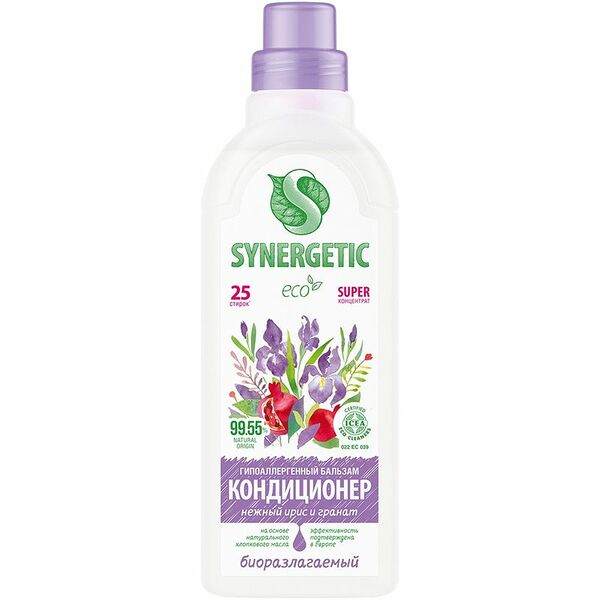 Кондиционер бальзам Synergetic Нежный ирис и гранат