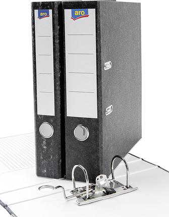 Папка-регистратор Aro картонная А4 50 мм Мрамор 4 шт