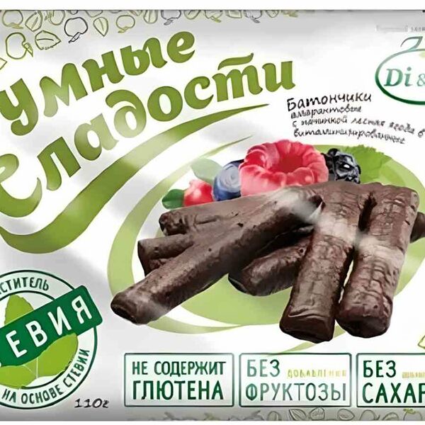 Батончики амарантовые Умные сладости Лесная ягода