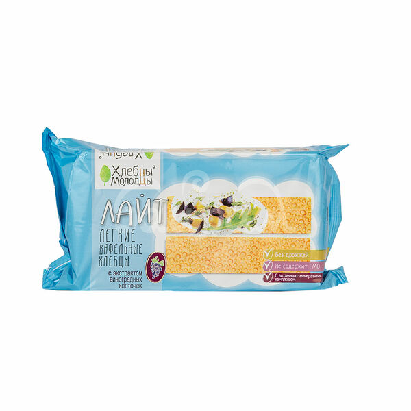 Хлебцы-Молодцы Лайт 70гр Экстракт виноградных косточек
