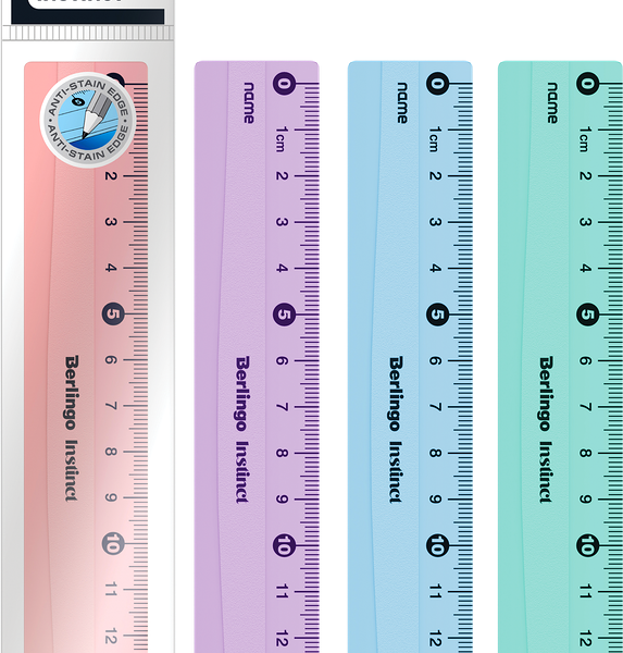 Линейка BERLINGO Instinct 15см пластиковая, в ассортименте