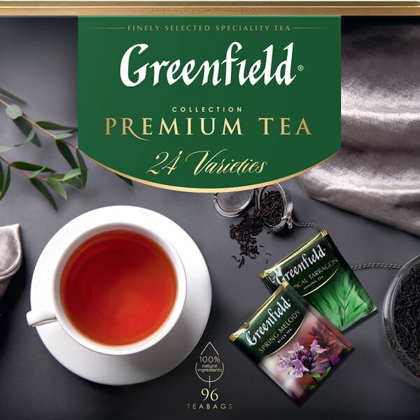 Подарочный набор Greenfield Premium Tea Collecton 24вида 96шт