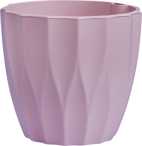 Кашпо Plast Avenue Флюте со вставкой, 3 л, 18 см, бисквитный