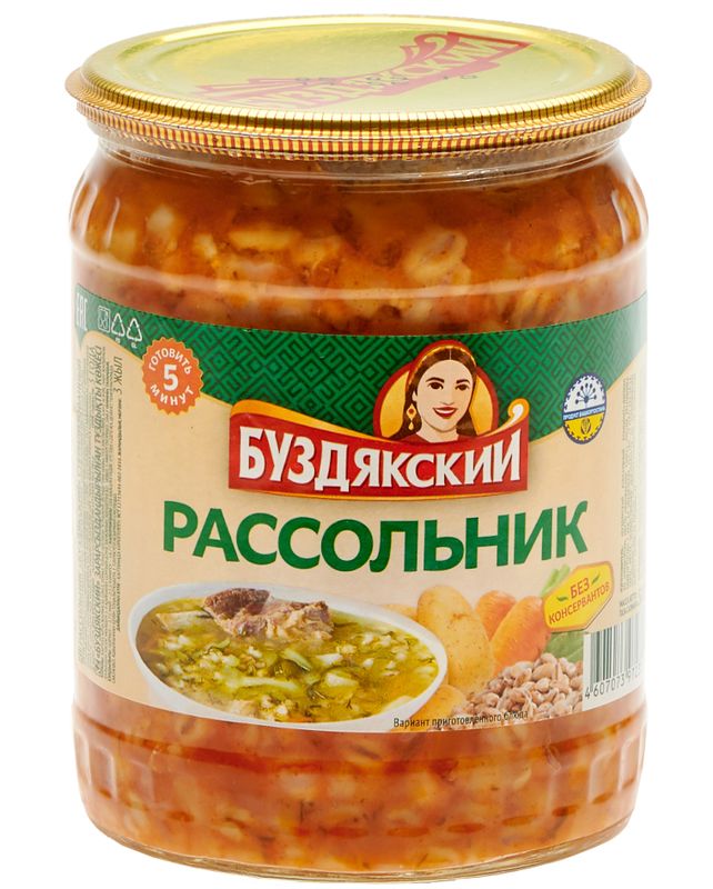 

Суп Буздякский рассольник 500 г