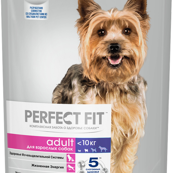 Сухой корм для собак Perfect Fit мелких и миниатюрных пород 1+ полнорационный с курицей