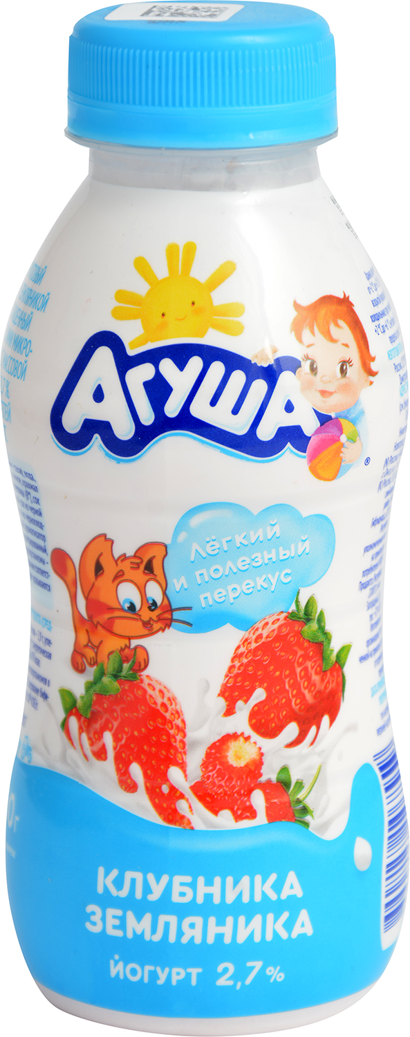 

Йогурт Агуша Клубника земляника 2.7%