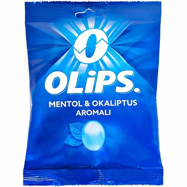 Карамель Olips леденцовая со вкусом ментола и эвкалипта, 76г