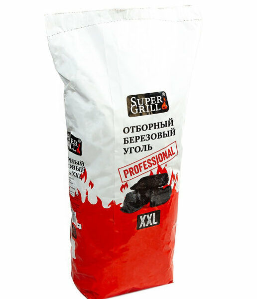 Уголь Super Grill XXL березовый отборный