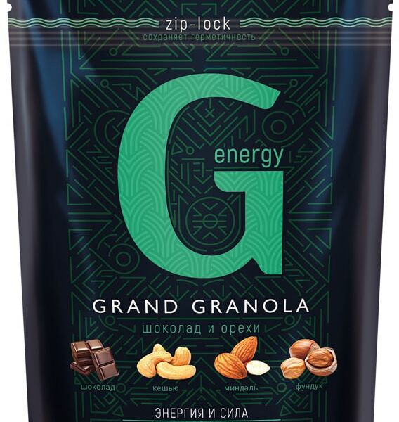 Гранола-мюсли Grand Granola G-Health хрустящая Шоколад и орехи 300г